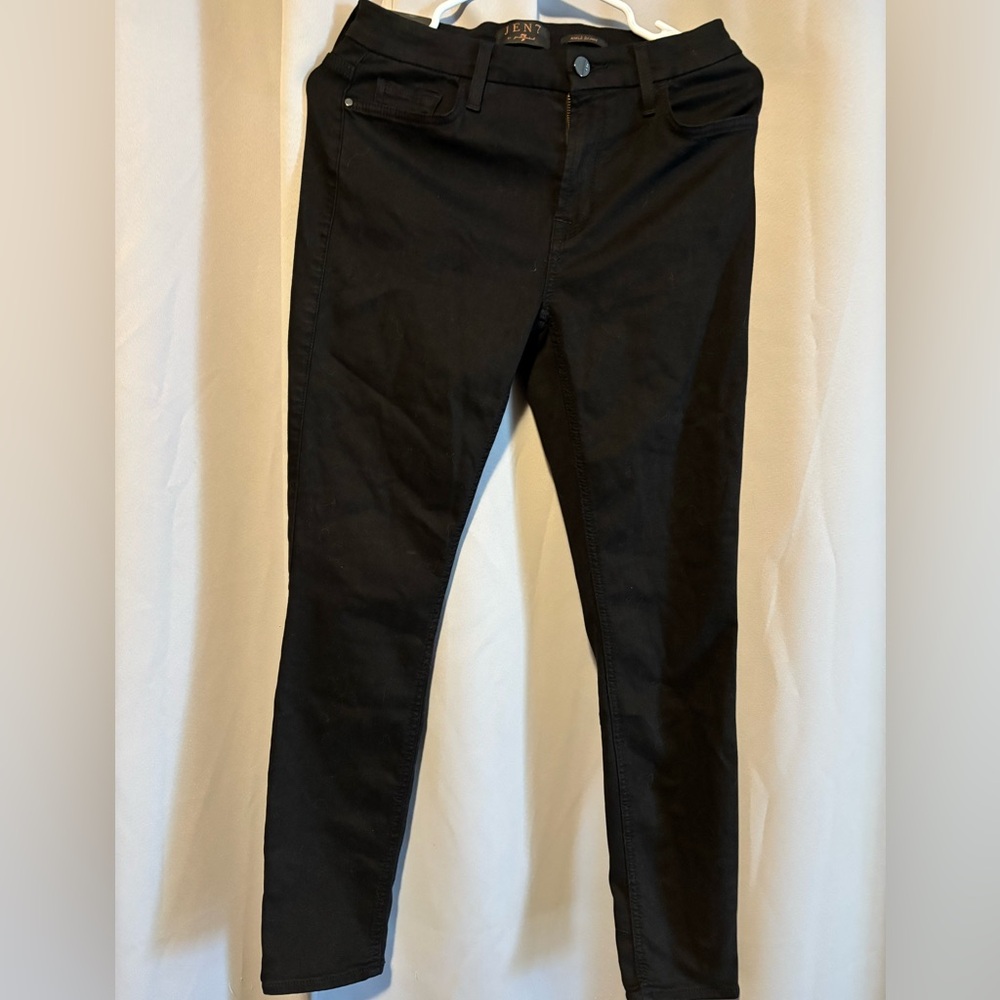 Jen7 by 7 For All Mankind - Black Skinny Ankle Jeans